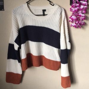 Large knitted crop top
